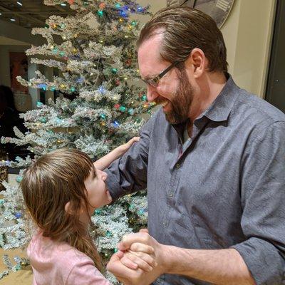 Dad and daughter dancing together!