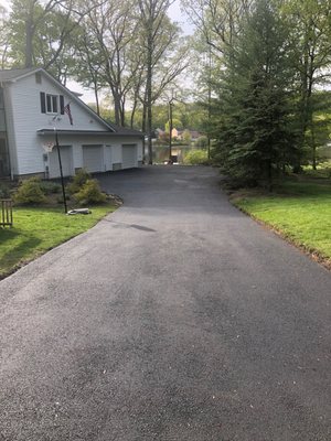 New driveway installed by Affordable Asphalt.