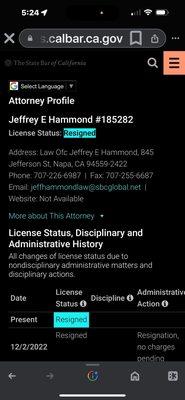 Hammond Jeffrey E Law Offices Of