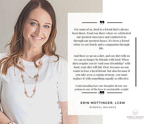 Meet Erin, our behavioral wellness counselor and owner.