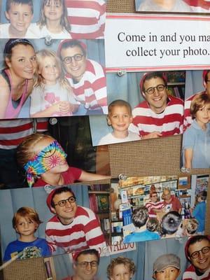 Annual "where is Waldo?" party.