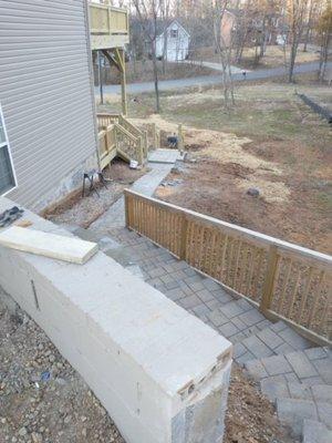 Paver walkway