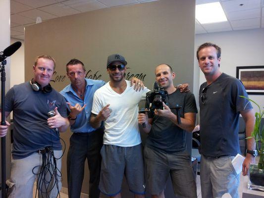 Jay Hieron and the camera crew