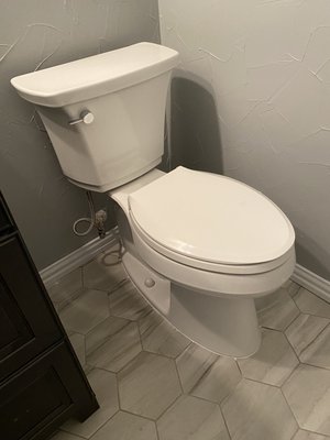 New toilet install