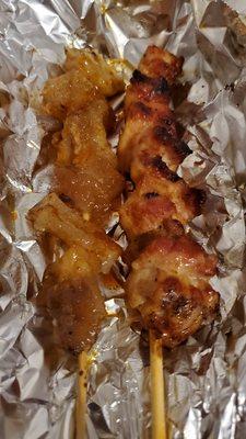 Beef Tendon & Chicken Skewers