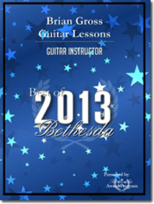 Best Guitar Instructor, Bethesda, MD 2013