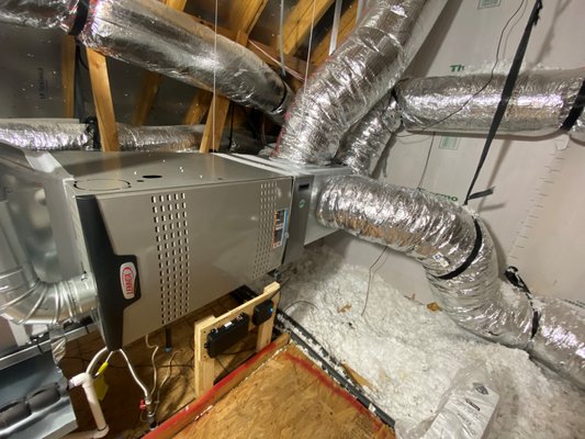 Just a plain, 2 Stage Furnace neatly installed.