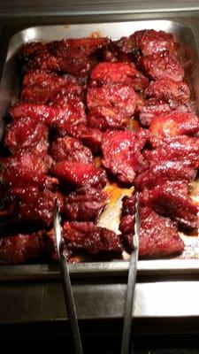 Now we serve BBQ spare ribs every dinner