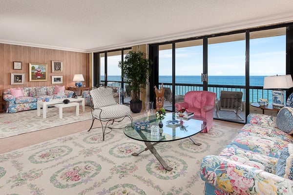 Palm Beach Penthouse has incredible views East to West! Ocean to Intracoastal Beach Point condo is pet-friendly too!