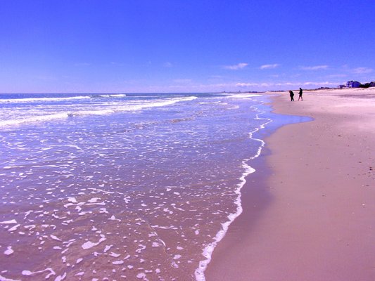 Walking on the beach