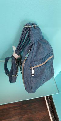 Jean cross body bag