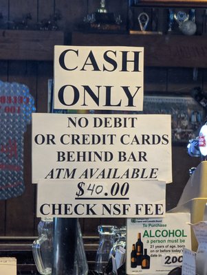 Cash only.