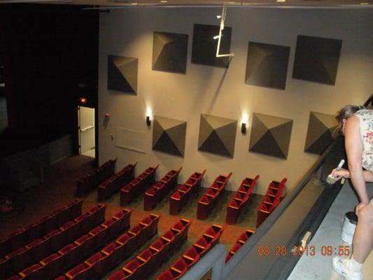 (Interior painting of the theater ceilings, walls, & floors