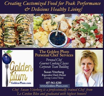 #ChefSusanYtterberg #OrlandoPersonalChef #CustomizedCooking www.Golden-Plum.com