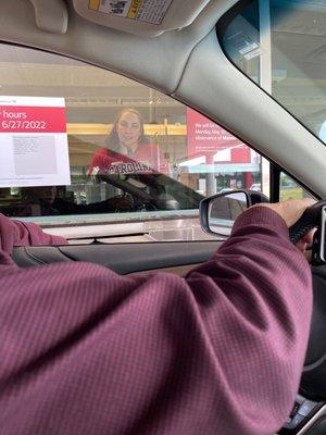 15-20 minutes waiting in drive-through, as they wait on customers inside.  No dedicated workers at drive-through.