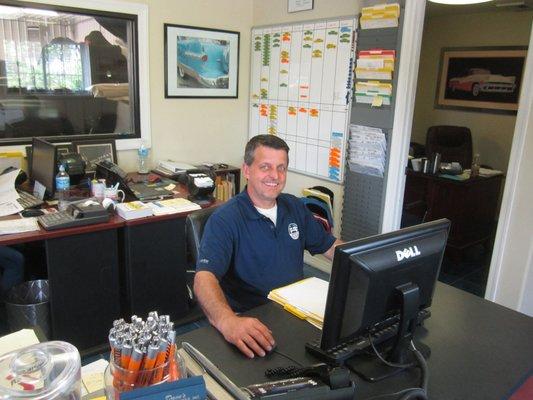 Manager Jay Troyer has worked at Dave's Collision Center since 1981.