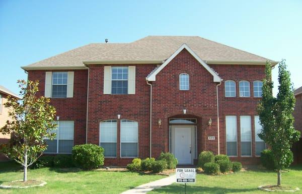 Lease one of the many homes we manage throughout the metroplex and enjoy our personal touch service and peace of mind.