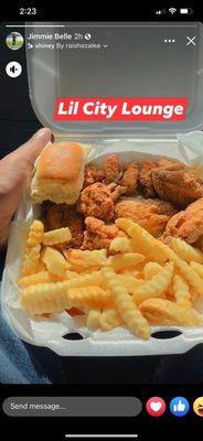 Lil city wings &fries combo with grandma secret sauce