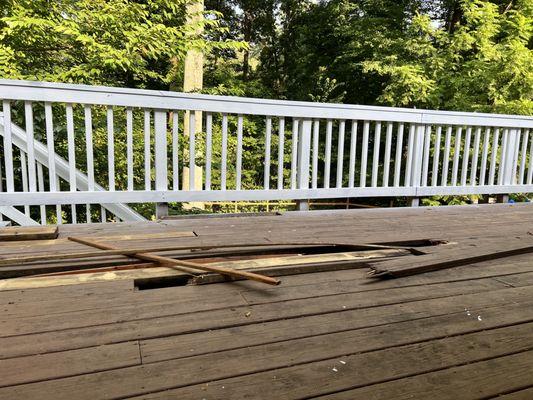 Before deck repair call for free estimate at 703-786-1313 estimate Wilson.