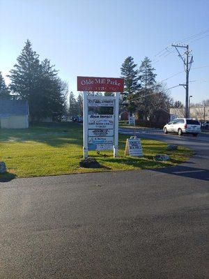 view from our entrance at donnerville road