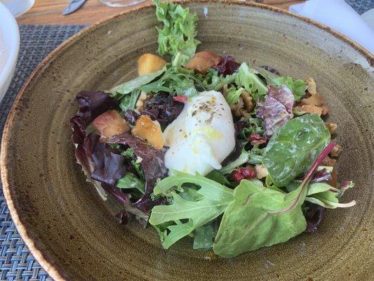 Roasted peach and burrata salad (half)