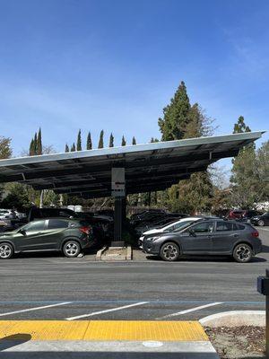 New solar panel parking cover