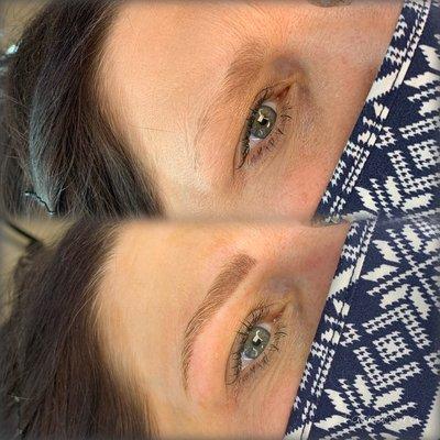 Microblading with shading