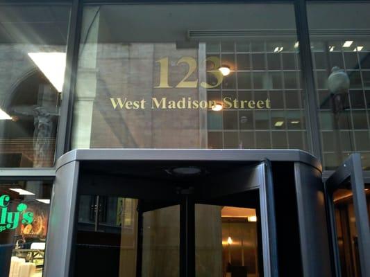 Our front door located in the heart of downtown Chicago!