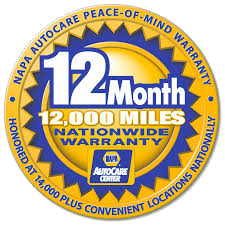 NAPA Peace of Mind Warranty