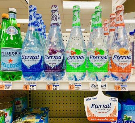 Eternal Sparkling-Original, Blackberry, Cherry Lime, and Blood Orange. Available Here at CVS!