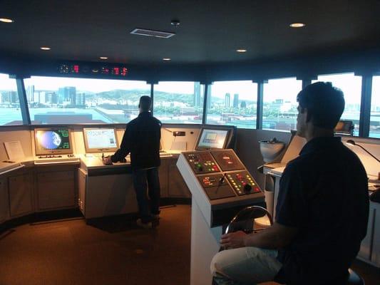 PMI's Full Mission Ship Simulator utilizes a 240 degree field of view, including 30 degree abaft the beam on each side.