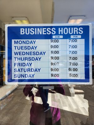 Store Hours