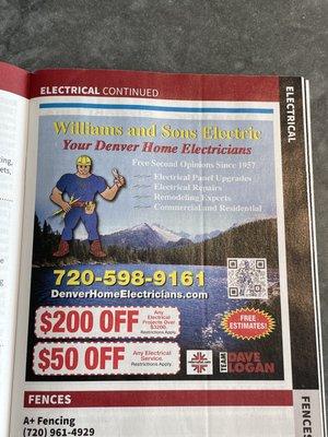 Williams and Sons Electric, LLC