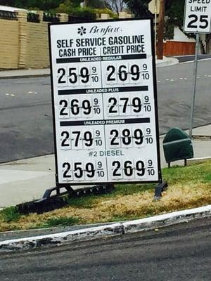 Cheapest gas around!!!