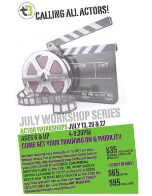 Sunday-Funday Acting Workshops!