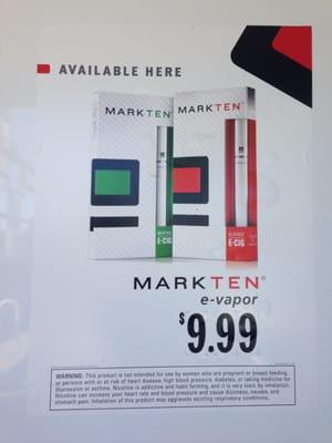 Mark Ten e-vapor for $9.99!