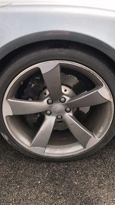 Damaged wheel