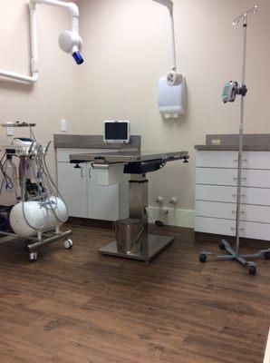 Our separate dental suite includes state of the art anesthesia and dental cleaning equipment and digital dental x-rays.