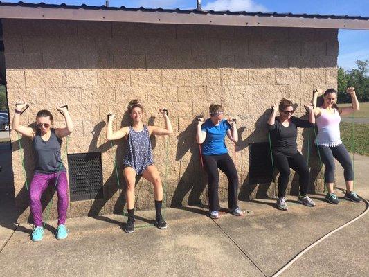 Smiling while working out? Yeah, that's how we roll.