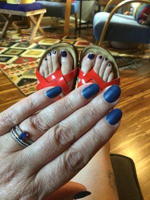 Mani pedi gift to me 8/14