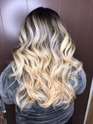 Sunset blond high ombré