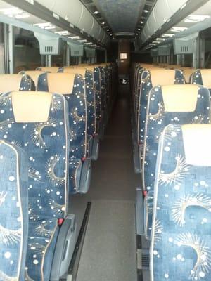 Charter Bus Interior