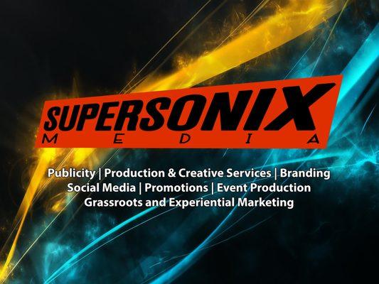 Supersonix Media Logo and Services