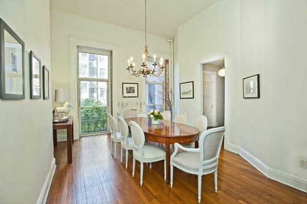 Dining in our Greenwich Village Townhouse