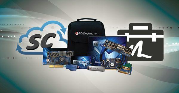 PC-Doctor Toolbox, Service Center and Service Center Remote product showcase.