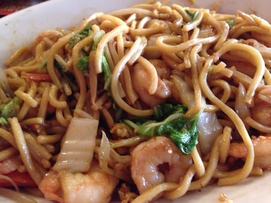 Shrimp lo mein