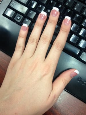 Solar nails! Short enough to type and still look awesome!