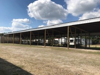 Covered storage at Lake Houston RV and Boat Storage