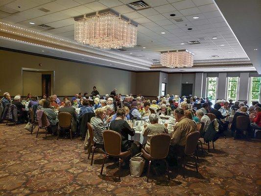 One of two banquet rooms