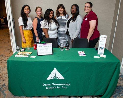 Leaders from Delta Family Services received recognition from the Society of Professional Women.